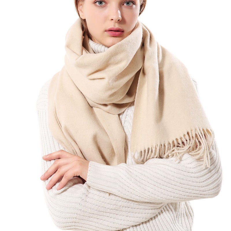 OHAYOMI Womens Thick Oversized Pashmina Shawl Wrap Scarves Soft Winter Warm Blanket - Image 1